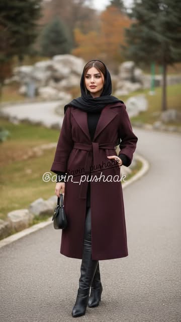 پالتو بلند فوتر آستر دار