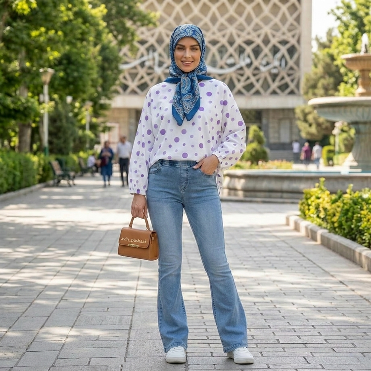 شلوار جین بوتکات زنانه کمر کش