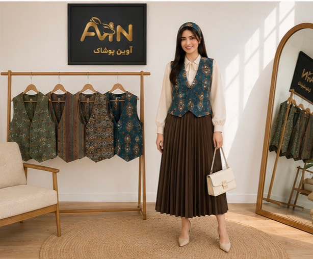 وست زنانه کوتاه مدل وست آرکا